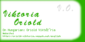 viktoria oriold business card